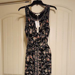 Max Studio Sleeveless Floral Crepe Dress Size Large